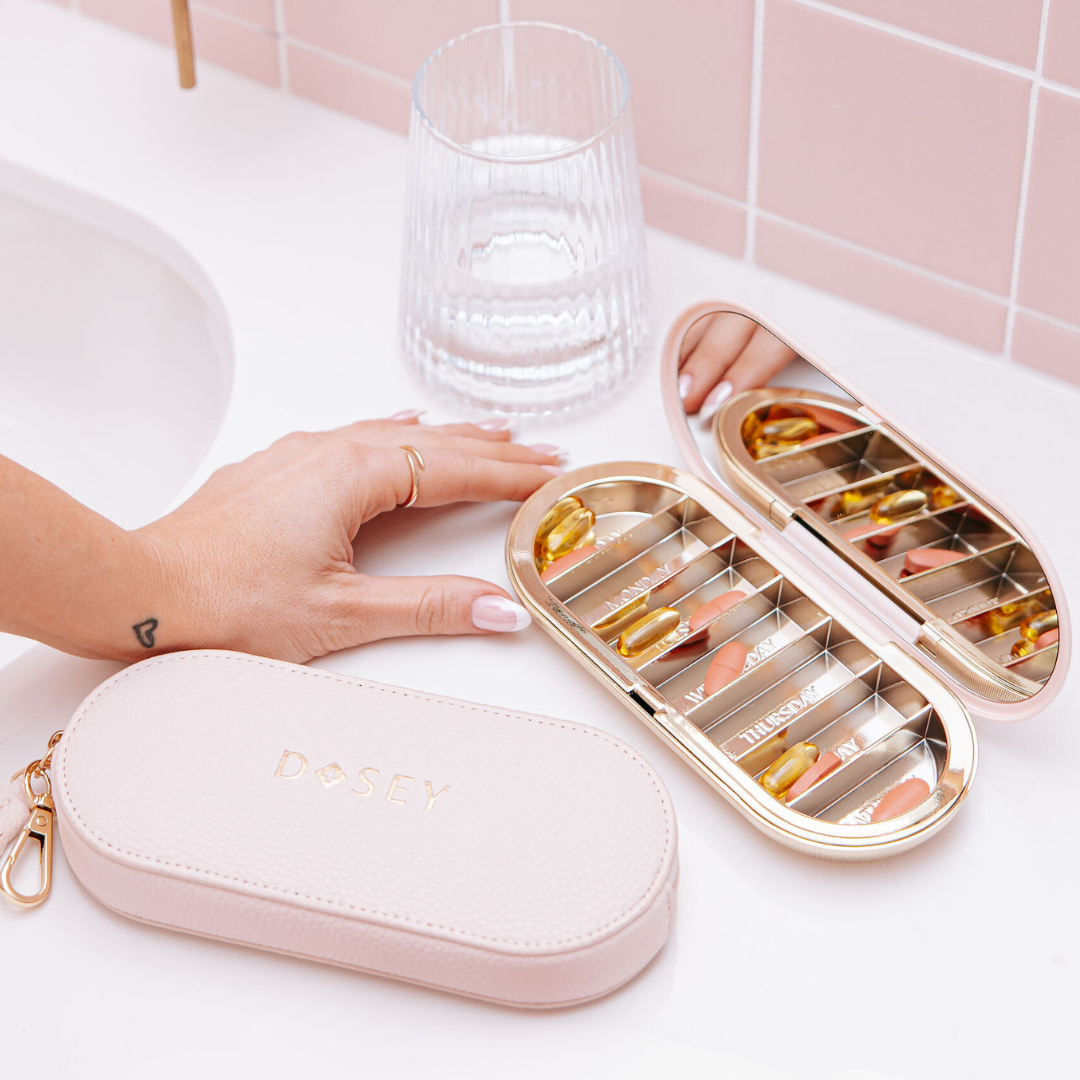 7-Day Pill Compact + Purse